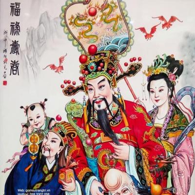 TRANH SỨ PHÚC LỘC THỌ TOÀN